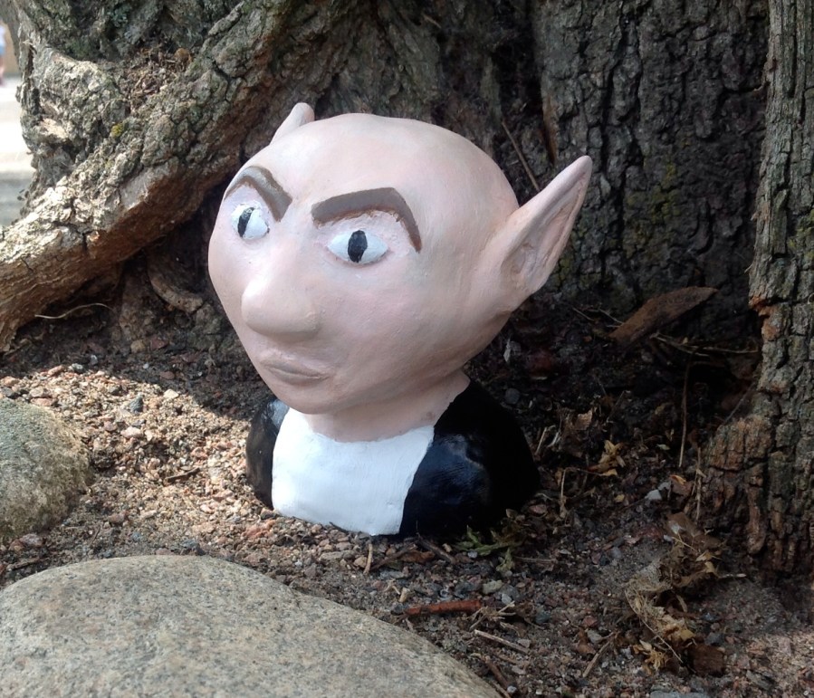 Skulptur skapad av elev i sjuan.